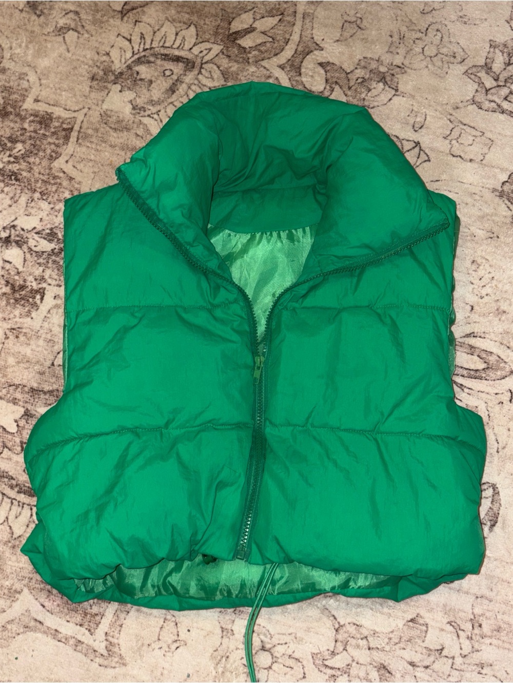 Neon Green Puffer Vest
